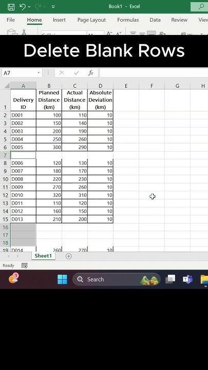 excel blank pages removal